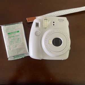 Smokey white Instax mini 9 with film
